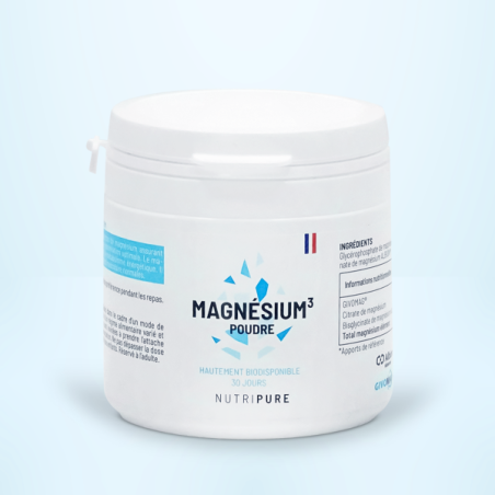 MAGNÉSIUM POUDRE 51G (1 MOIS) NUTRIPURE